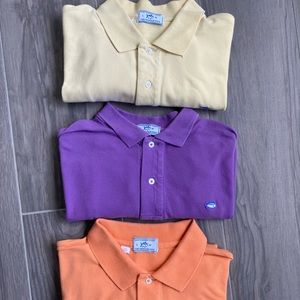 SOUTHERN TIDE Mens Polo Bundle Size Large L - 3 Shirts
